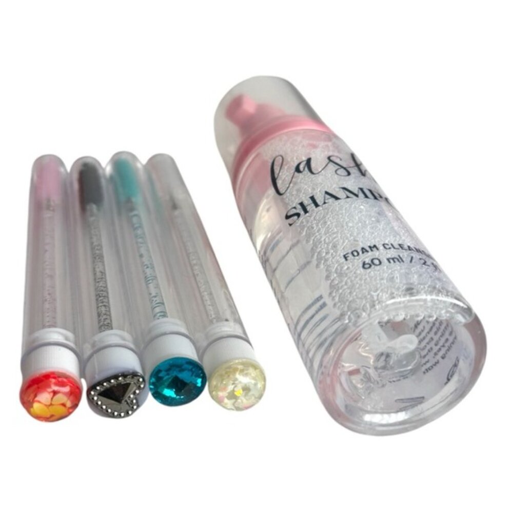 lash shampoo eyelash Extension Cleaning - Foaming Cleanser, Brushes - Picture 2 of 14